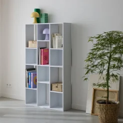 Half open boekenkast met 12 vakken