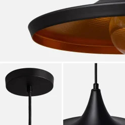 Hanglamp voor binnen, metaal Ø 35cm