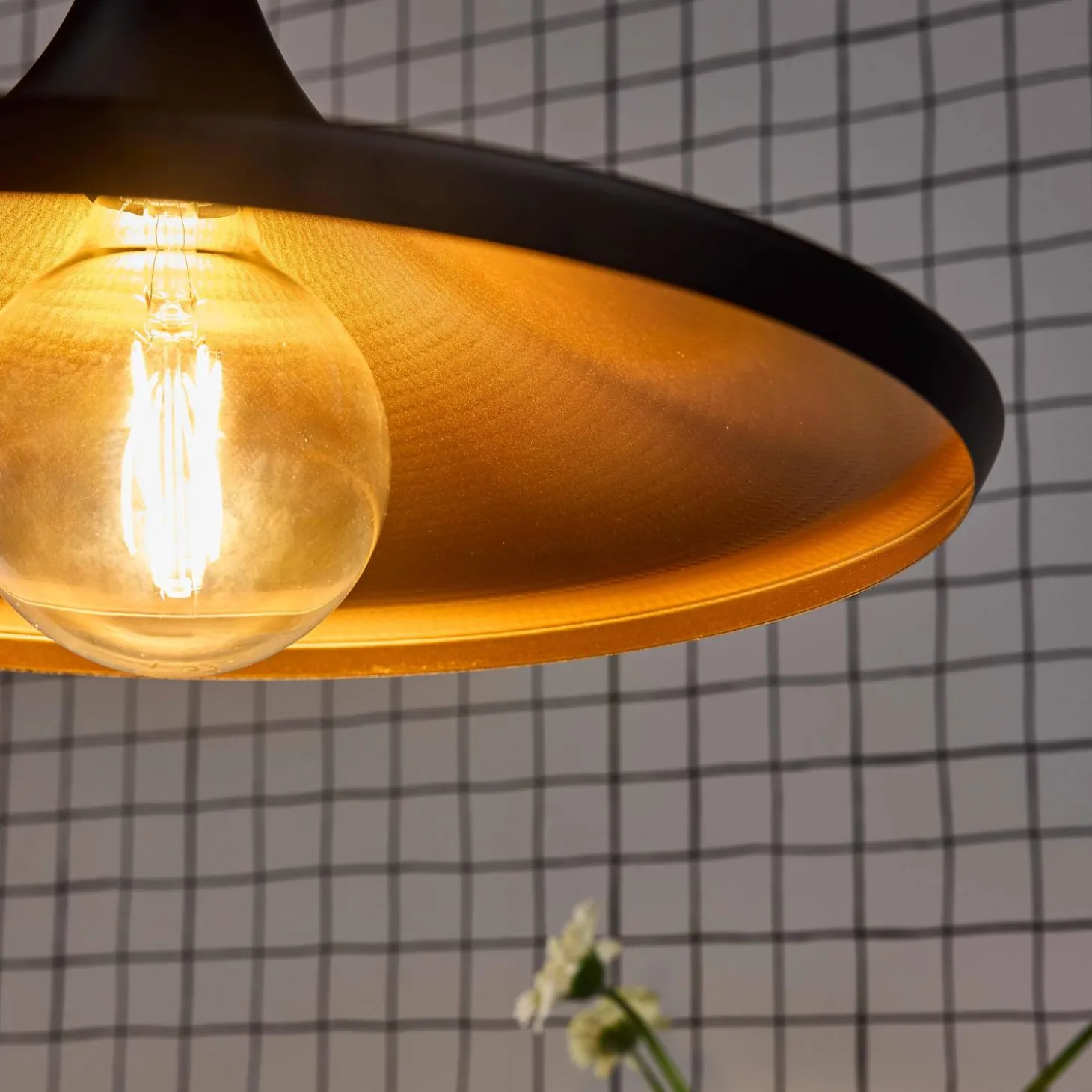 Hanglamp voor binnen, metaal Ø 35cm