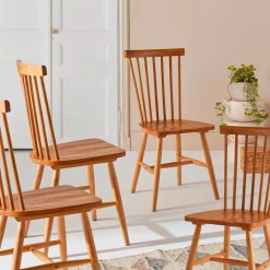 Hevea houten stoel (set van 4)