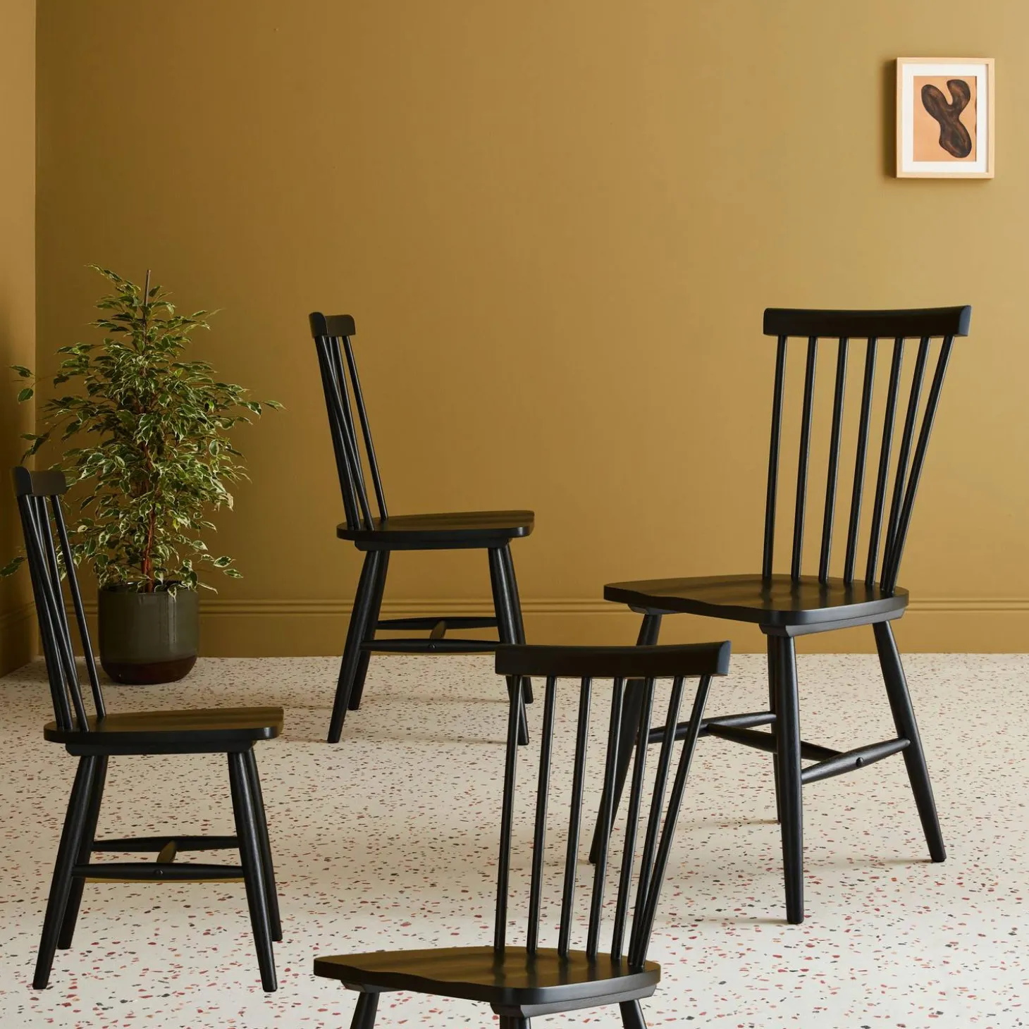 Hevea houten stoel (set van 4)