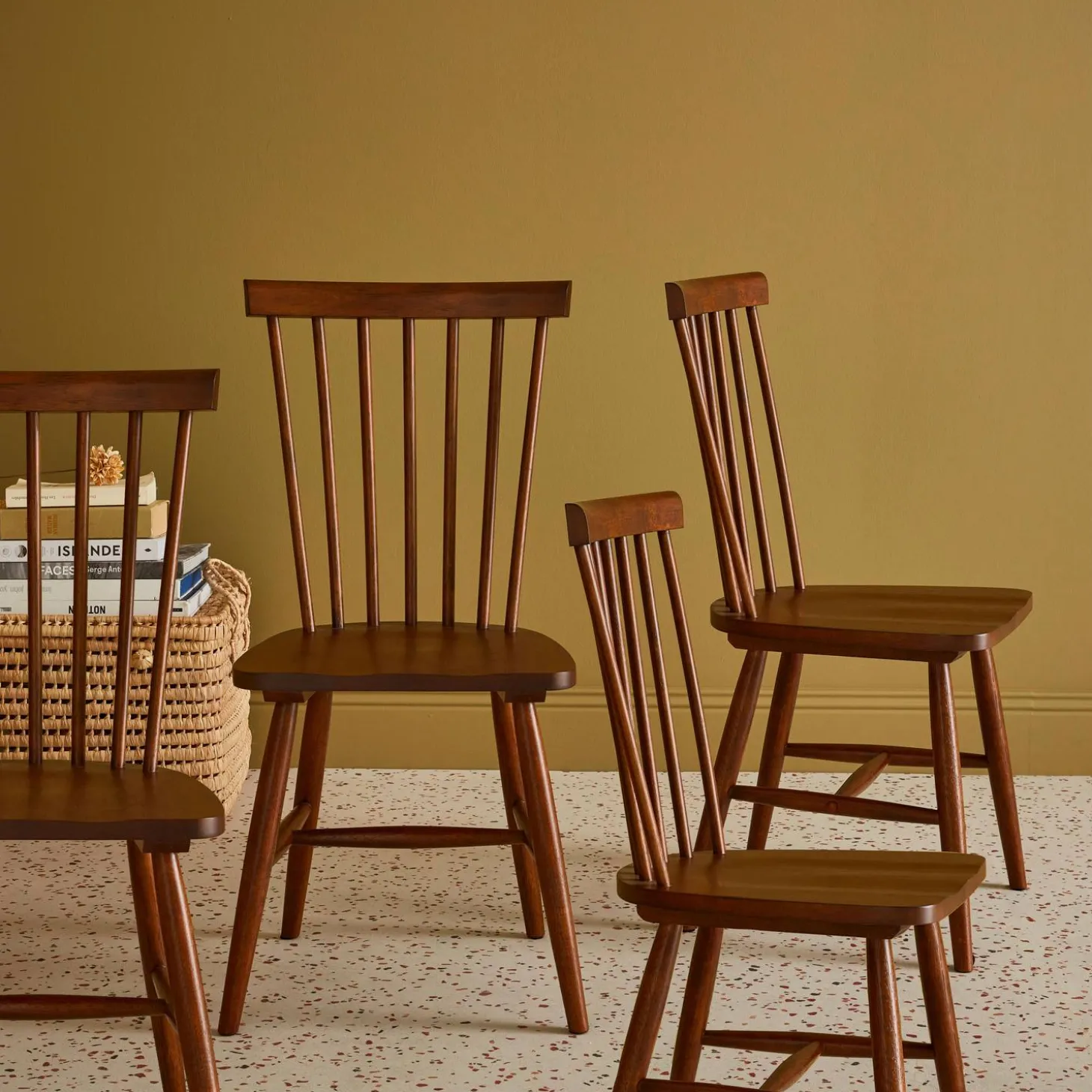 Hevea houten stoel (set van 4)