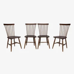 Hevea houten stoel (set van 4)