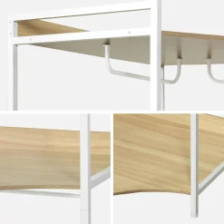 Hoekkast module met hangruimte en planken 80cm