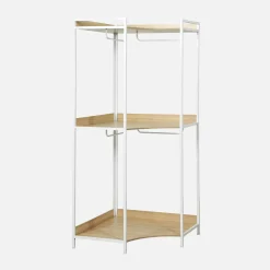 Hoekkast module met hangruimte en planken 80cm