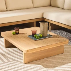 Hoek loungeset van acaciahout voor 5 personen
