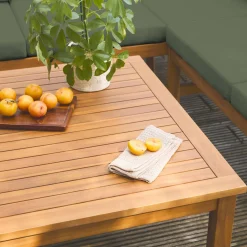 Hoek tuinset van acacia voor 5 personen