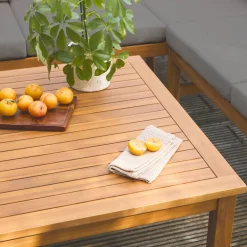 Hoek tuinset van acacia voor 5 personen
