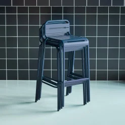Hoge tuinstoelen metaal (set van 4)