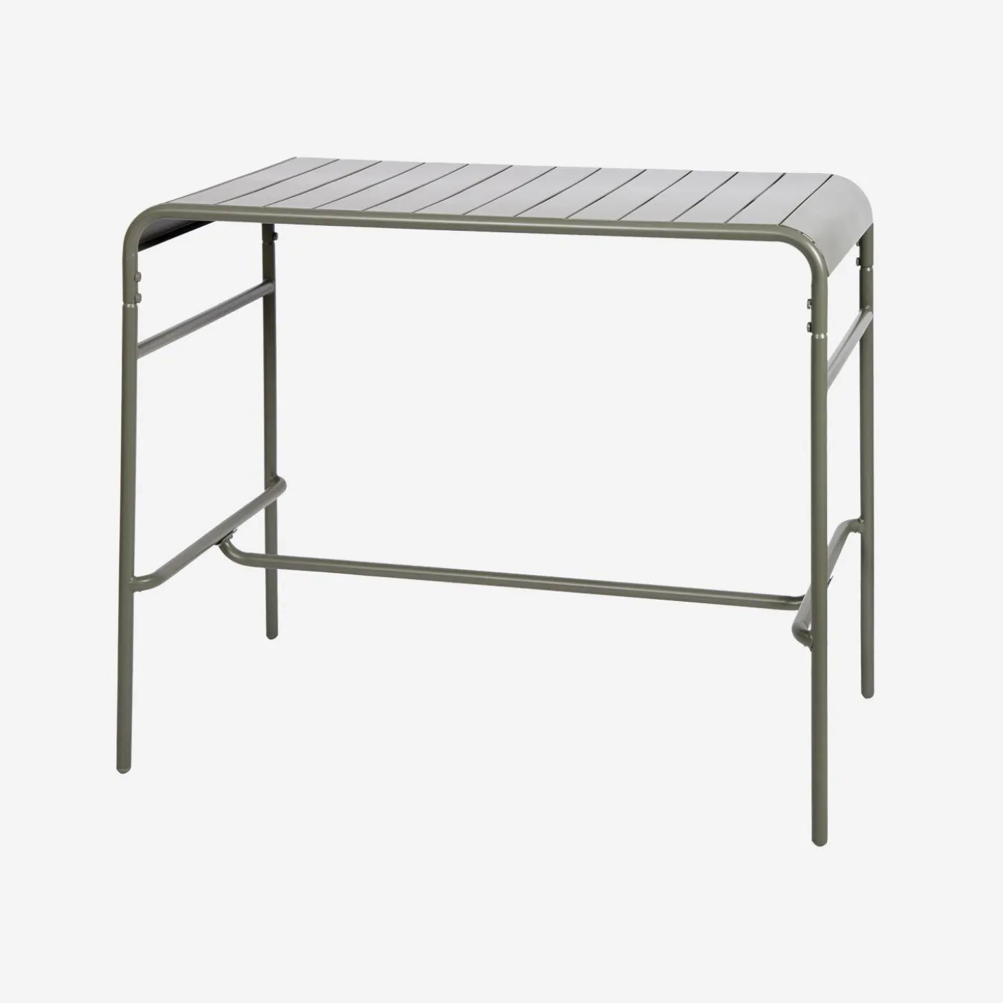 Hoge tuintafel 4 plaatsen metaal