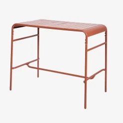 Hoge tuintafel 4 plaatsen metaal