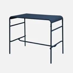 Hoge tuintafel 4 plaatsen metaal