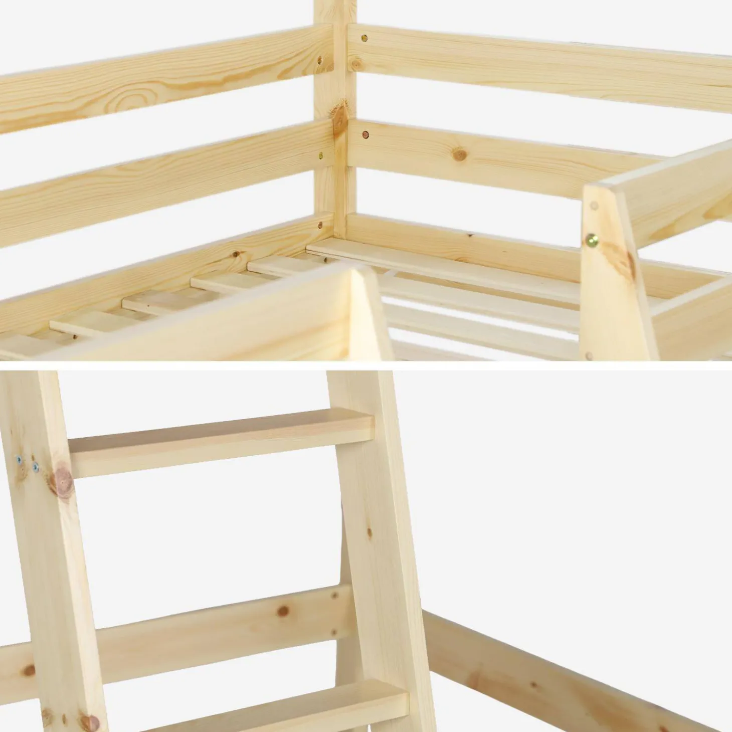 Hoogslaper kinderbed hut 90 x 190 cm
