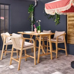 Houten acacia tuin eettafel voor 4 personen