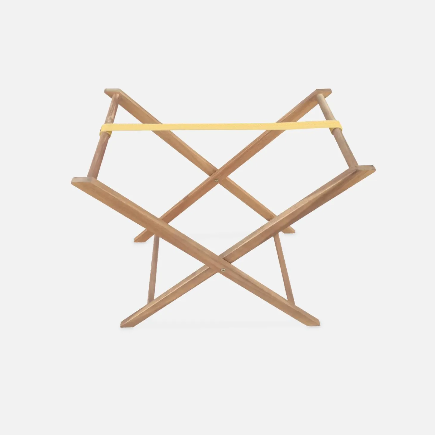 Houten dienblad op standaard
