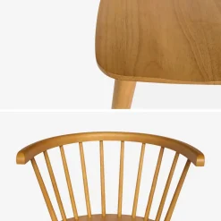 Houten en multiplex barstoel (set van 4)