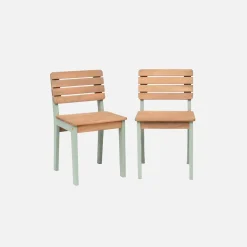 Houten kinderstoel, binnen/buiten (set van 2)