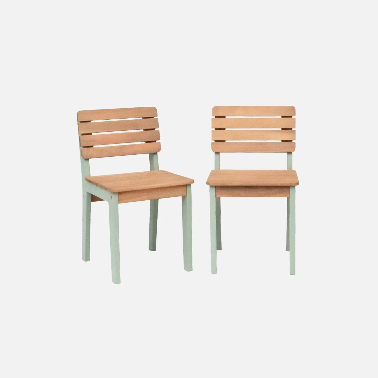 Houten kinderstoel, binnen/buiten (set van 2)