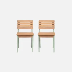 Houten kinderstoel, binnen/buiten (set van 2)