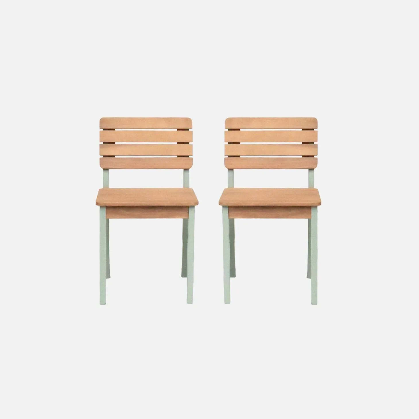 Houten kinderstoel, binnen/buiten (set van 2)
