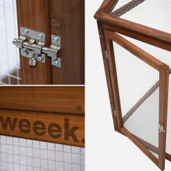 Houten kippenren voor 6 kippen