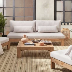 Houten loungeset premium, 5 zitplaatsen