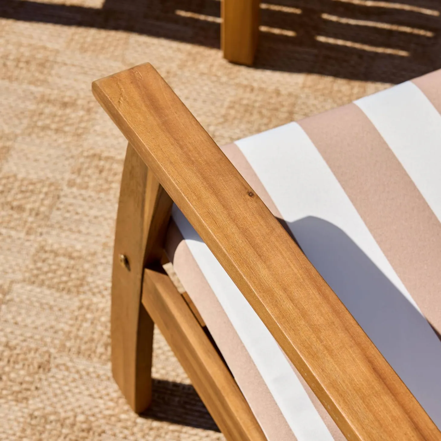 Houten loungeset, 4 zitplaatsen
