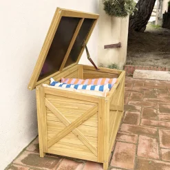 Houten opbergkist 80 cm