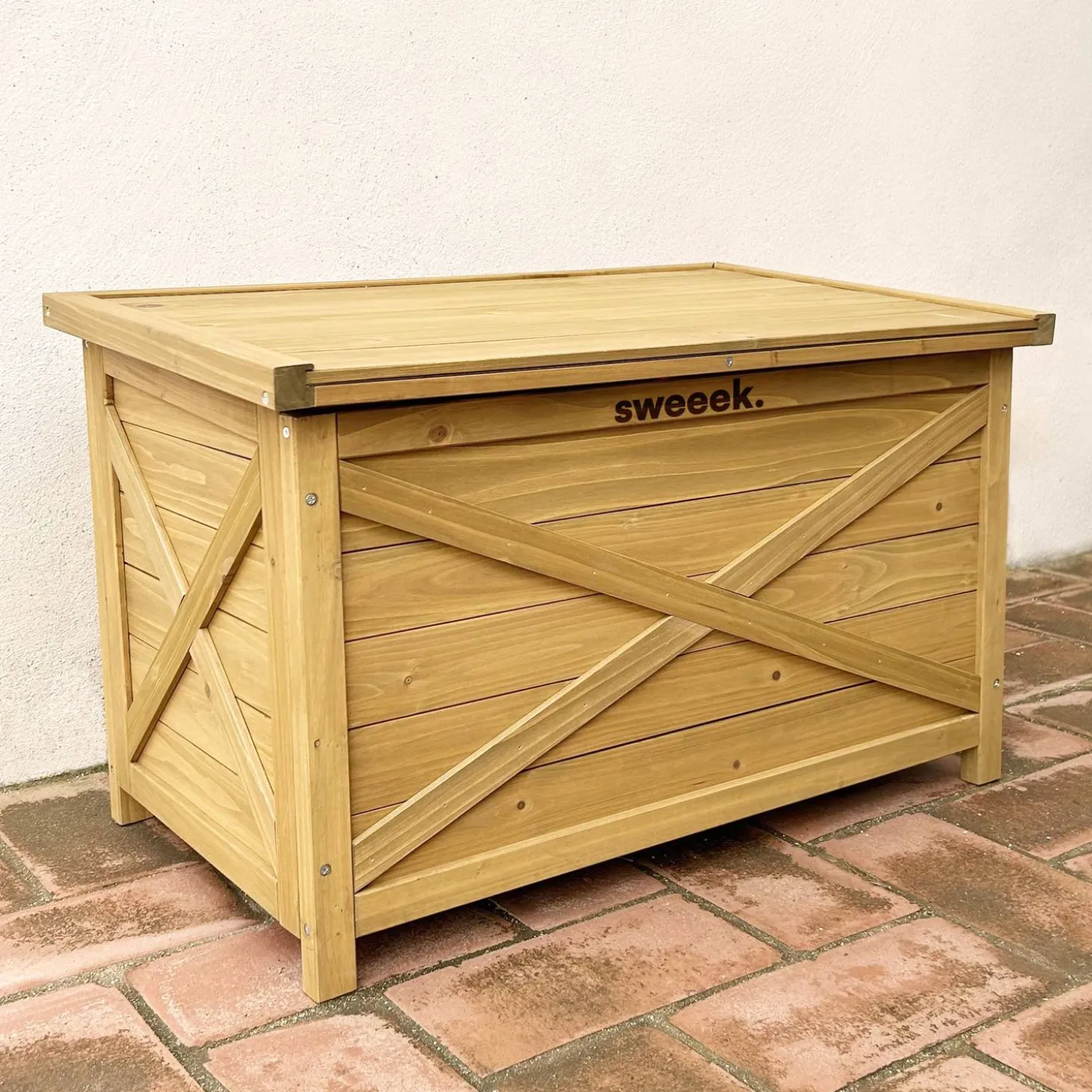 Houten opbergkist 80 cm