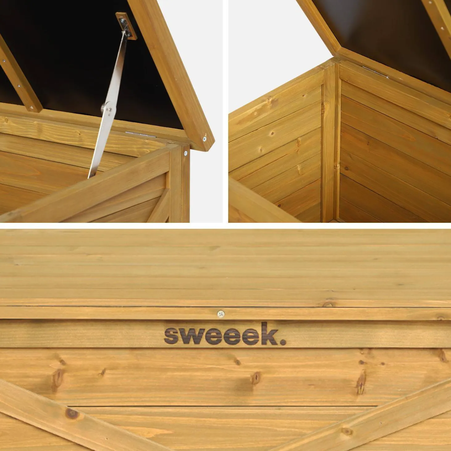 Houten opbergkist 80 cm