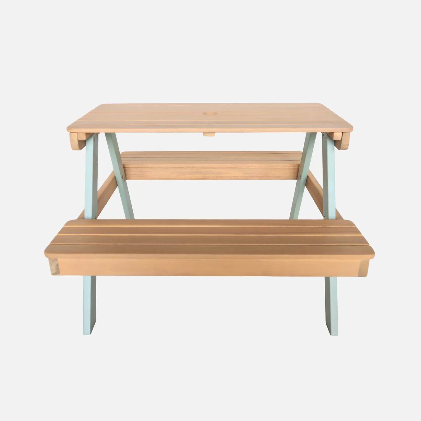 Houten picknicktafel voor kinderen 2 zitplaatsen
