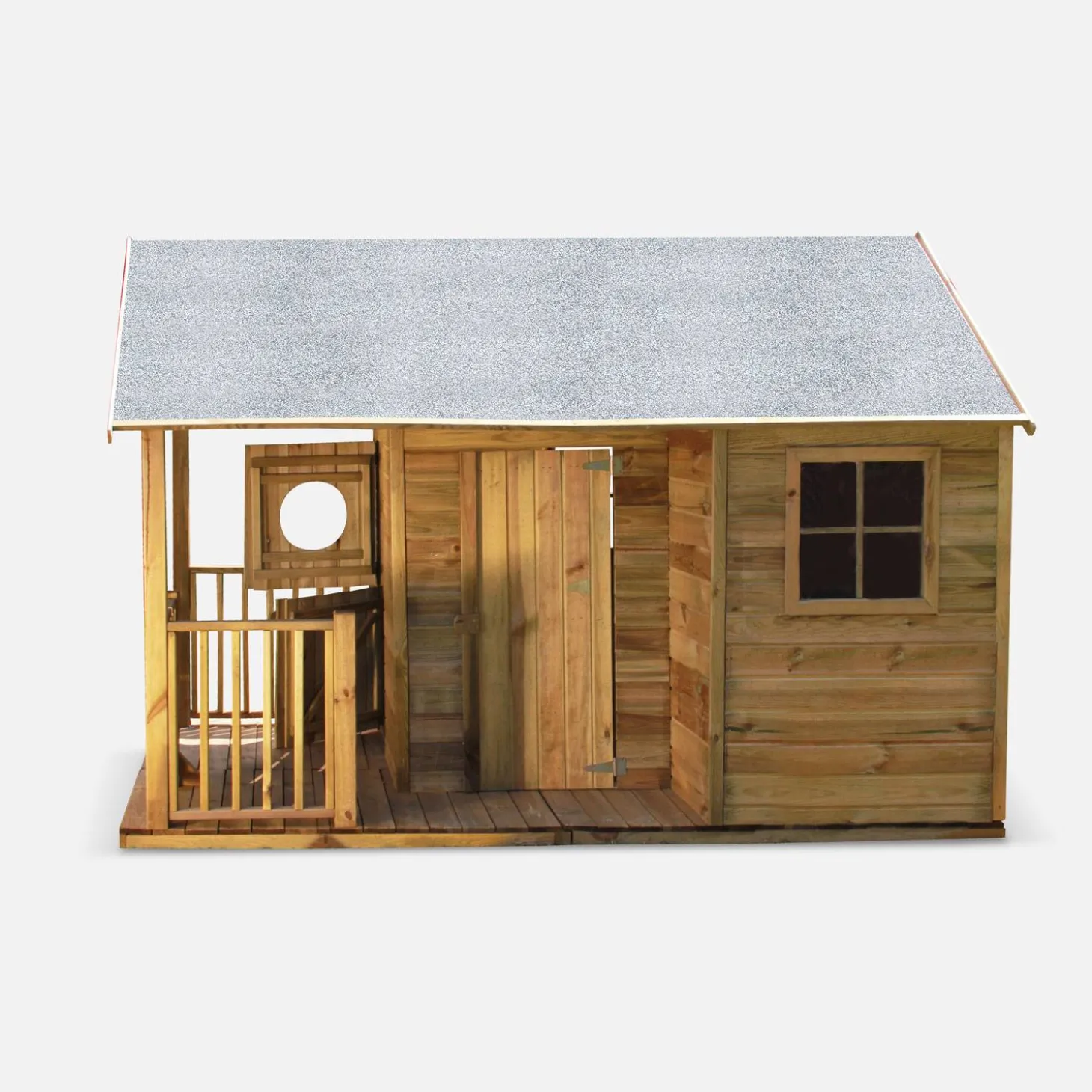Houten speelhuisje met veranda 4,5m²