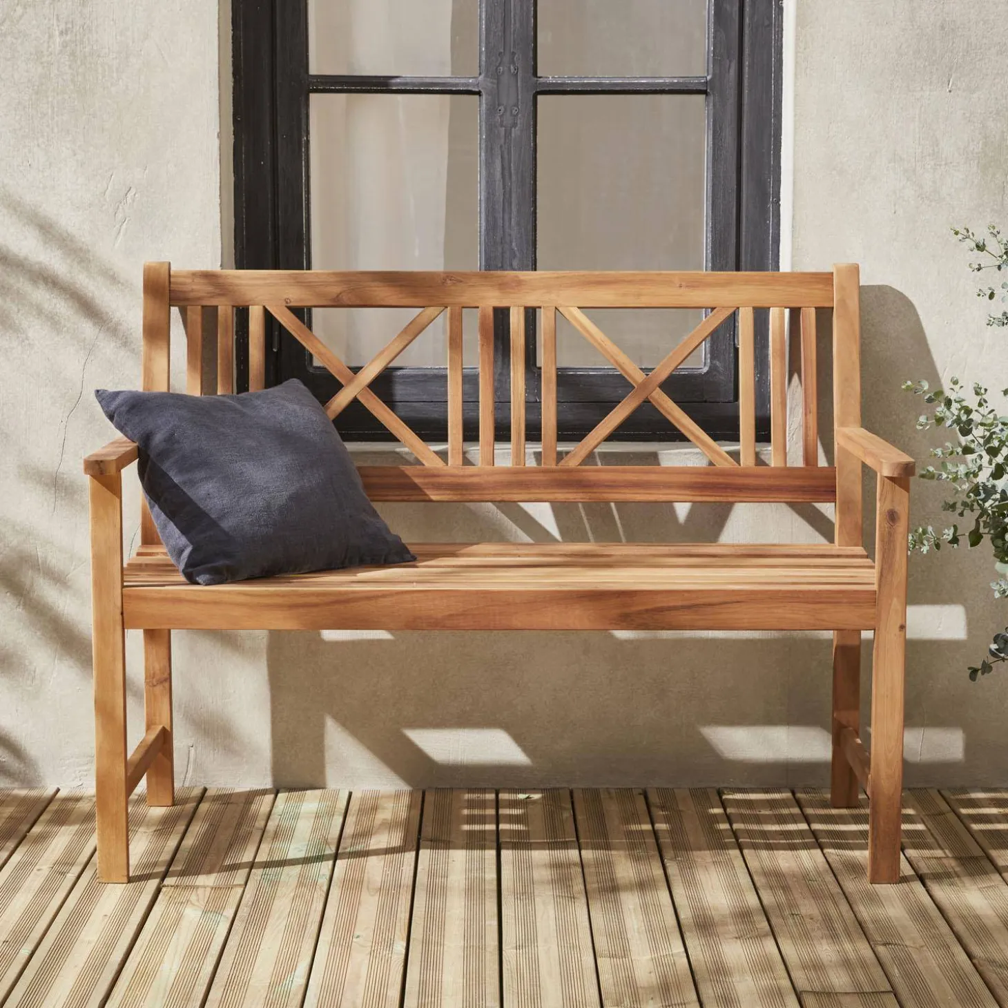 Houten tuinbank 3 plaatsen