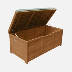 Houten tuinbox 200L met gasveren