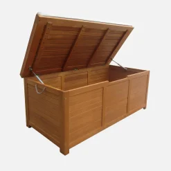 Houten tuinbox 200L met gasveren
