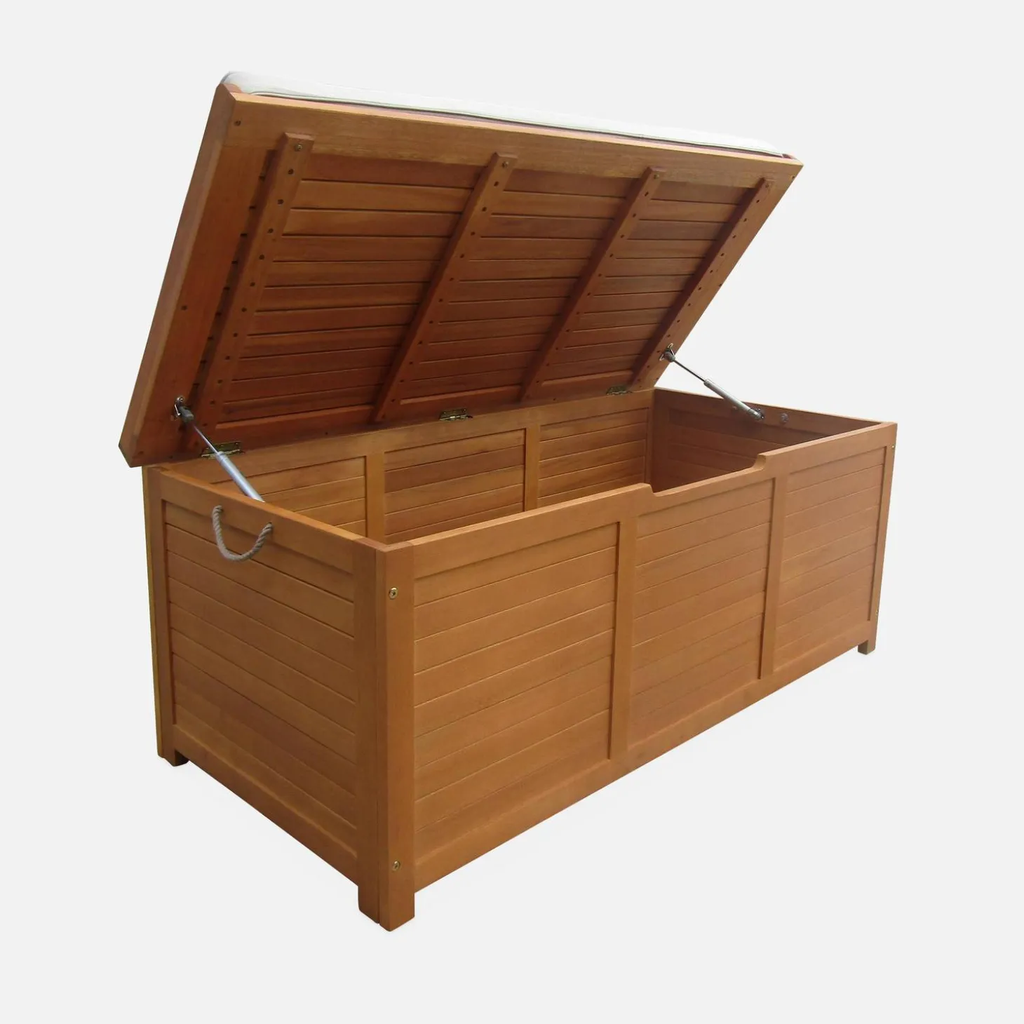 Houten tuinbox 200L met gasveren