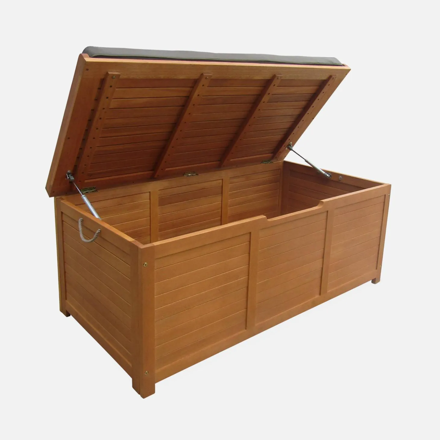 Houten tuinbox 200L met gasveren
