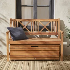 Houten tuin opbergbox 110L