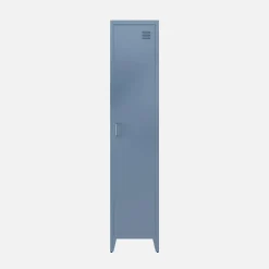 Industriële metalen kast 4 vakken 1 deur (set van 3)