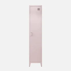 Industriële metalen kast 4 vakken 1 deur 38cm