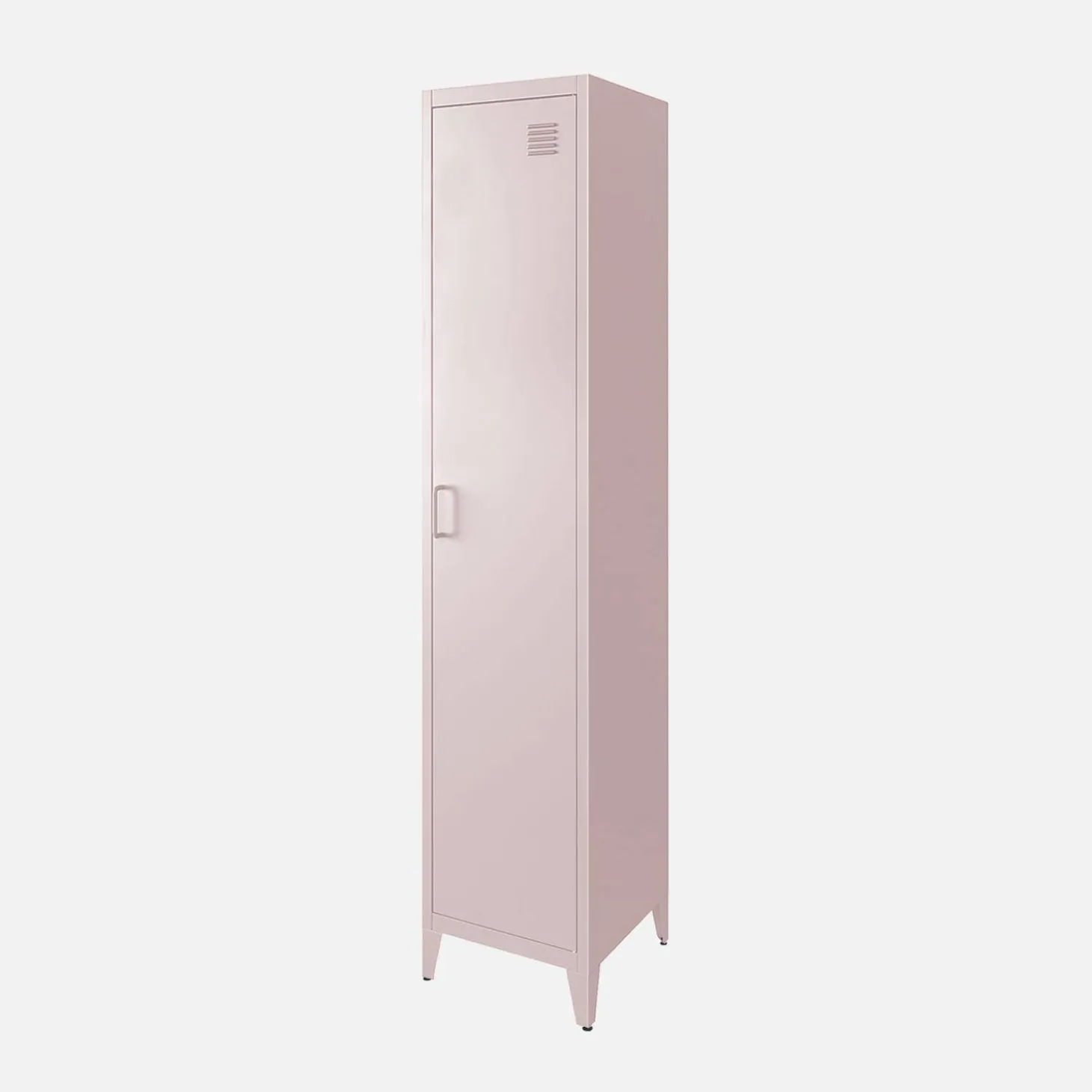Industriële metalen kast 4 vakken 1 deur 38cm