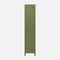 Industriële metalen kast 4 vakken 1 deur 38cm