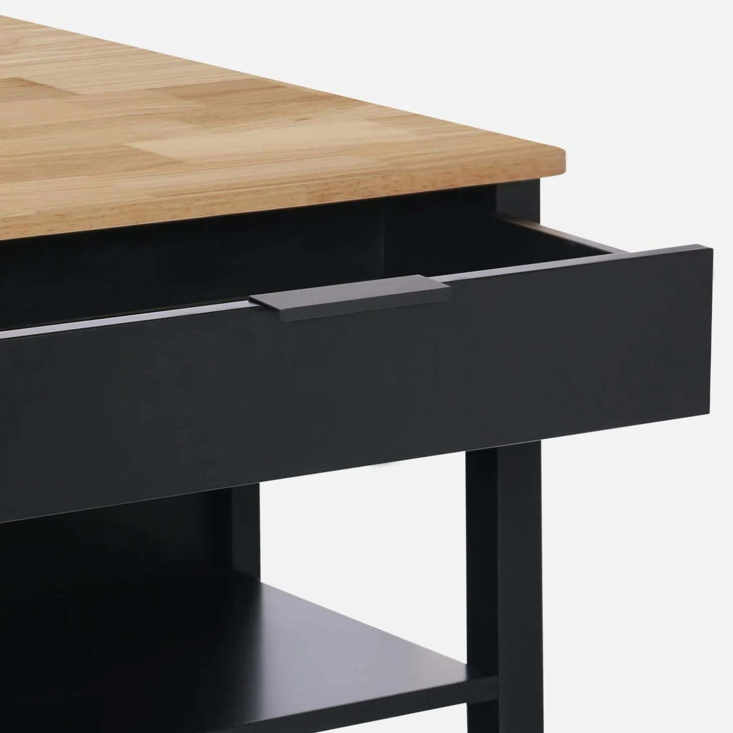 3-in-1 keukeneiland, 5 planken, 1 deur, 1 lade, 120cm