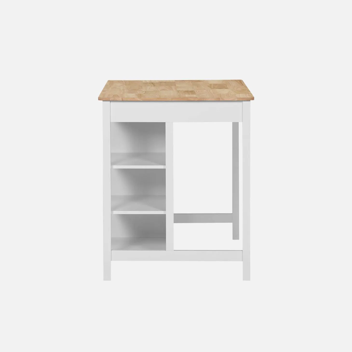 3-in-1 keukeneiland, 5 planken, 1 deur, 1 lade, 120cm