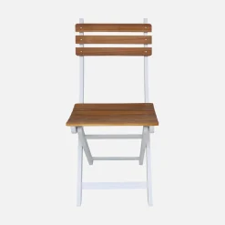 Inklapbare acacia tuinstoel (Set van 2)