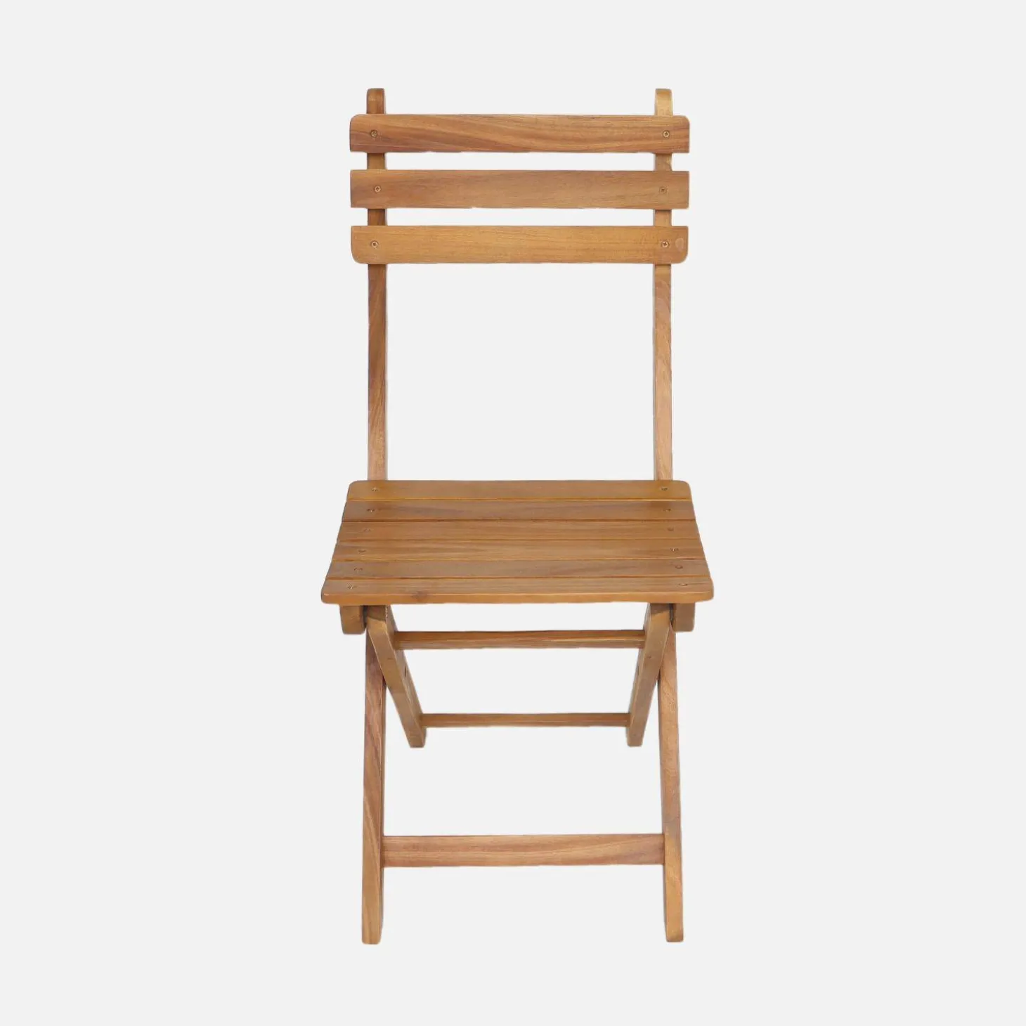 Inklapbare acacia tuinstoel (Set van 2)