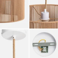 Interieur hanglamp, hennep Ø 40 cm