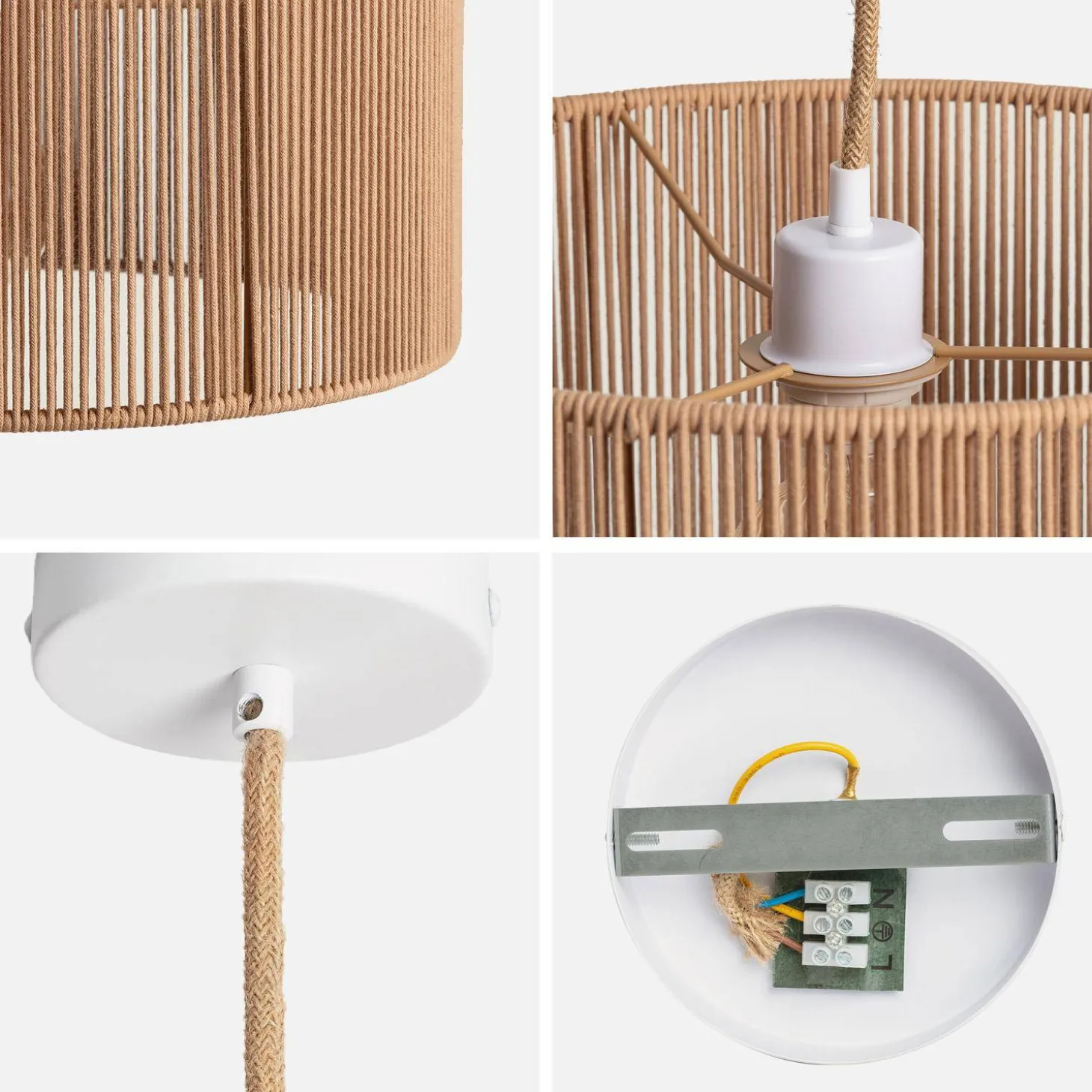 Interieur hanglamp, hennep Ø 40 cm