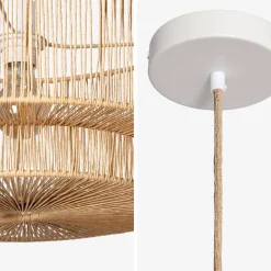 Interieur hanglamp, rotan effect, Ø 50cm