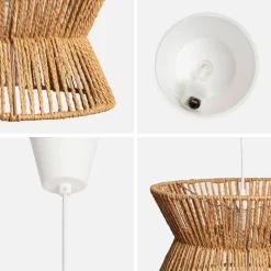 Interieur hanglamp, rotan effect, Ø 35 cm